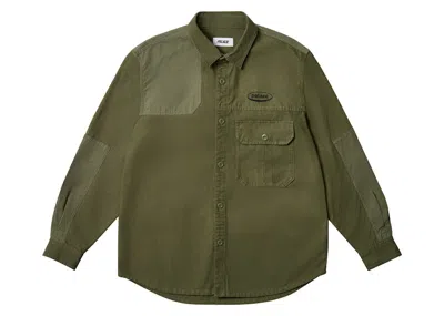 Pre-owned Palace Men's  Maximum Overshirt In The Deep Green