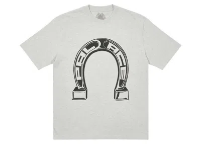 Pre-owned Palace Men's  Medium Luck Tee Shirt In Grey Marl