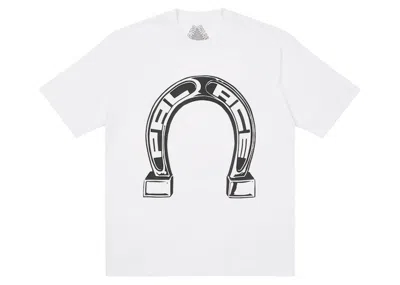 Pre-owned Palace Men's  Medium Luck Tee Shirt In White