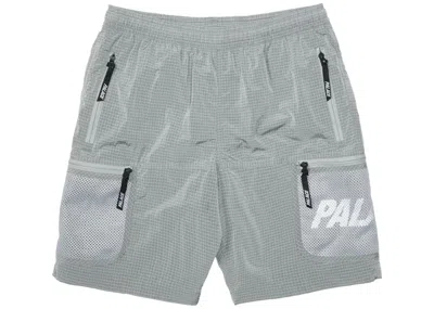 Pre-owned Palace Men's  Mesh Pocket Shell Shorts In Grey