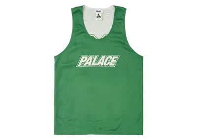 Pre-owned Palace Men's  Mesh Reverso Border Vest In Green