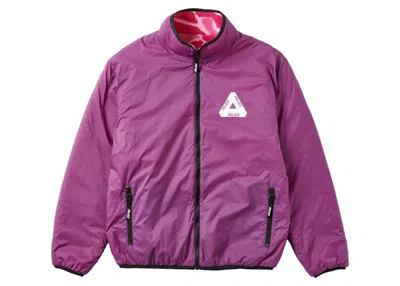 Pre-owned Palace Men's  Mirage Reversible Fleece Jacket In Pink