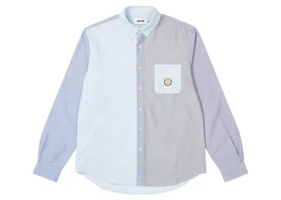 Pre-owned Palace Men's  Mixed Oxford Shirt In Blue