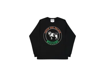 Pre-owned Palace Men's  Moschino Cow Longsleeve In Black