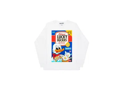 Pre-owned Palace Men's  Moschino Duck Longsleeve In White