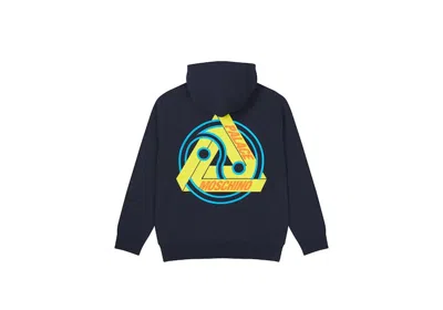 Pre-owned Palace Men's  Moschino Hoodie In Navy Blue