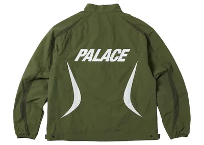 Pre-owned Palace Men's  Moto Shell Jacket In The Deep Green