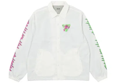 Pre-owned Palace Men's  Mzone Mutant Ripper Coach Jacket In White