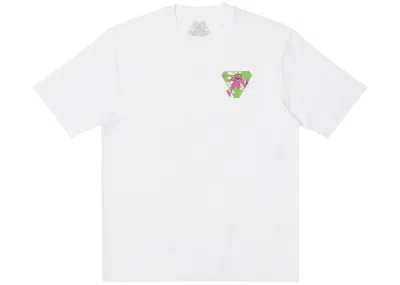 Pre-owned Palace Men's  Mzone Mutant Ripper T-shirt In White