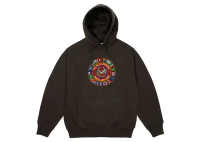 Pre-owned Palace Men's  Nations Hoodie In Black