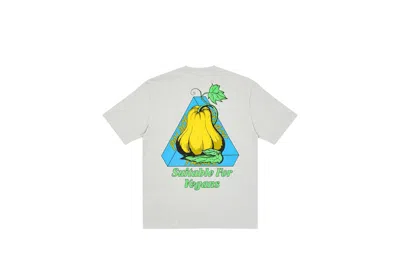 Pre-owned Palace Men's  Nein Cheese Nein Egg T-shirt In Grey Marl
