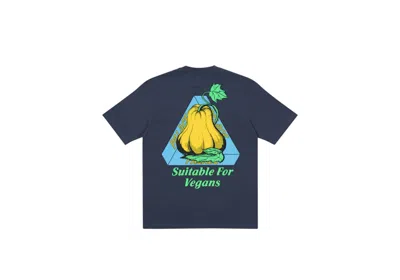 Pre-owned Palace Men's  Nein Cheese Nein Egg T-shirt In Navy Blue