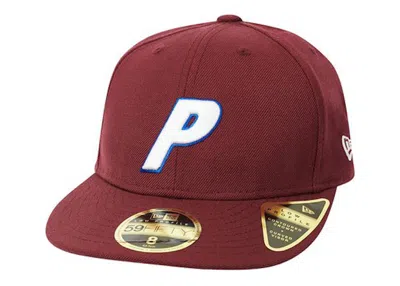 Pre-owned Palace Men's  New Era London Hat In Burgundy