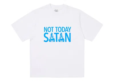 Pre-owned Palace Men's  Nicht Today T-shirt In White