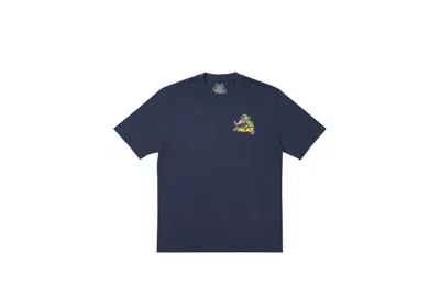 Pre-owned Palace Men's  Octo T-shirt In Navy Blue