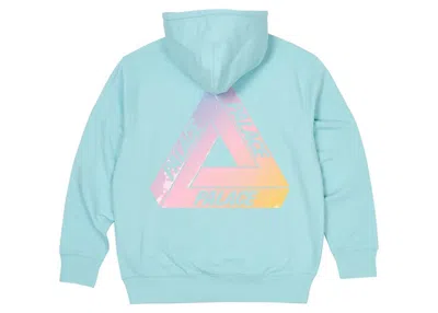 Pre-owned Palace Men's  Ombre Triferg Hoodie In Crystalised Blue