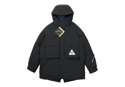 Pre-owned Palace Men's  Optical 2in1 Goretex Parka In Jacket Black/optical Blue