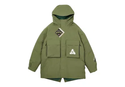 Pre-owned Palace Men's  Optical 2in1 Goretex Parka In Jacket Olive/optical Green