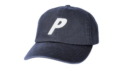 Pre-owned Palace Men's  P 6panel Hat (fw25) In Navy Blue