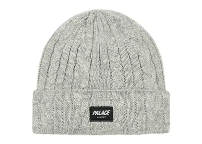 Pre-owned Palace Men's  P Link Beanie In Grey Marl