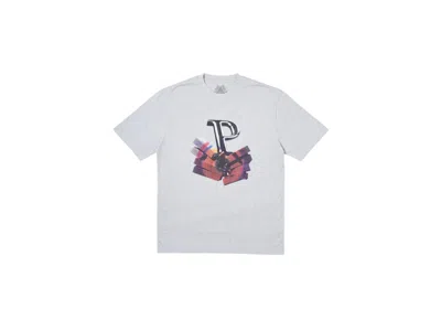 Pre-owned Palace Men's  P Smish T-shirt In Grey Marl
