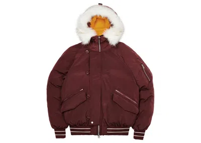 Pre-owned Palace Men's  P2b Short Parka (fw21) In Burgundy