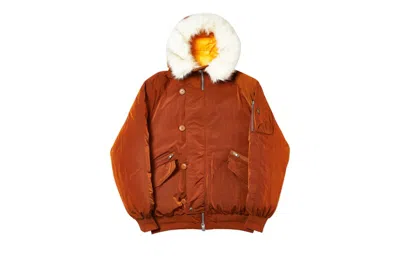 Pre-owned Palace Men's  P2b Short Parka In Rust In Brown