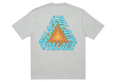 Pre-owned Palace Men's  P3 Bare Times T-shirt In Grey Marl