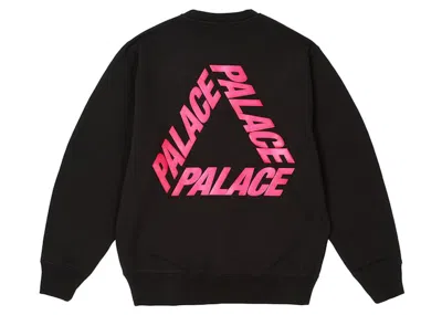 Pre-owned Palace Men's  P3 Glitter Crew In Black