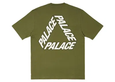 Pre-owned Palace Men's  P3 Outline T-shirt In The Deep Green