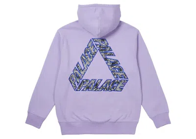 Pre-owned Palace Men's  P3 Snake Applique Hoodie In Lilac