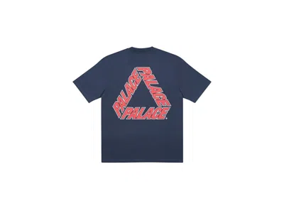 Pre-owned Palace Men's  P3 Team T-shirt In Navy Blue