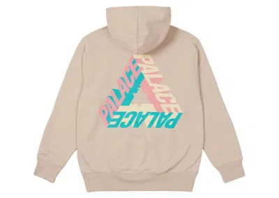 Pre-owned Palace Men's  P3d Hoodie (fw21) In Mushroom In Brown