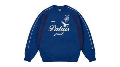 Pre-owned Palace Men's  Palais Proteam Crew In Blue Berry