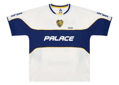 Pre-owned Palace Men's  Palamat Jersey In White/navy Blue