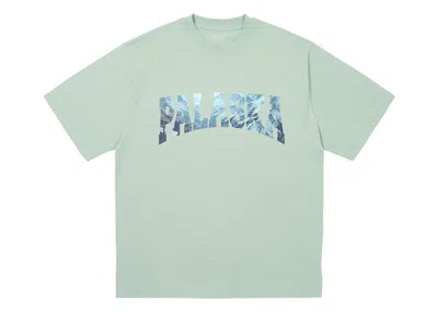 Pre-owned Palace Men's  Palaska T-shirt (fw24) In Hazy Green