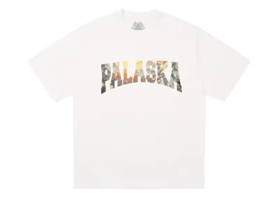 Pre-owned Palace Men's  Palaska T-shirt (fw24) In White