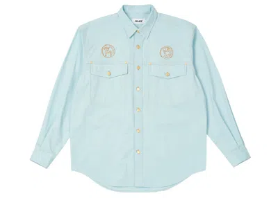 Pre-owned Palace Men's  Palasonic Shirt In Light Blue