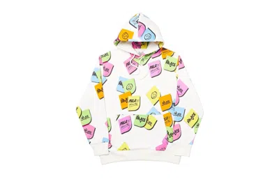 Pre-owned Palace Men's  Palast Minute Aop Hoodie In White