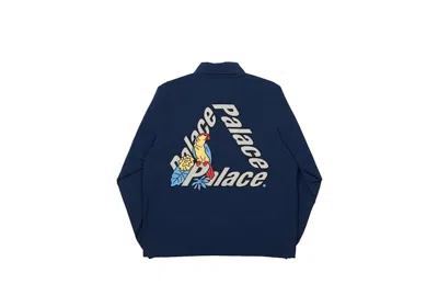 Pre-owned Palace Men's  Parrot 3 Coach Jacket In Navy Blue