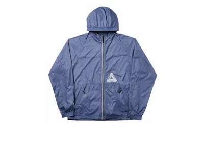 Pre-owned Palace Men's  Pertex Lighter Jacket In Shadow Blue