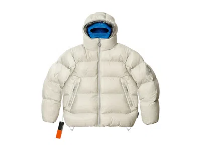 Pre-owned Palace Men's  Pertex Opaque Balaclava Puffer Jacket In Concrete Grey In Gray