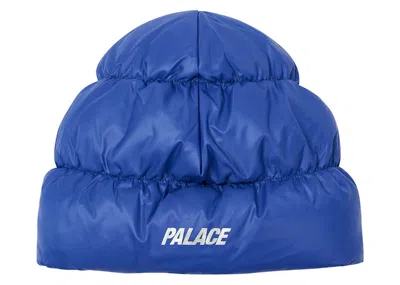 Pre-owned Palace Men's  Pertex Puffa Beanie (fw24) In Deep Ultra