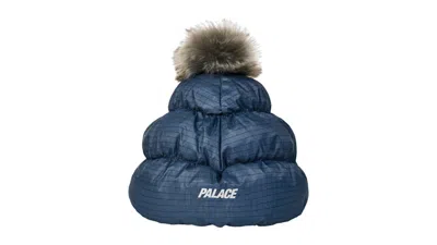 Pre-owned Palace Men's  Pertex Puffer Beanie In Skyline Blue