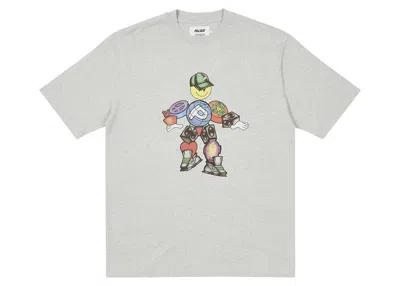 Pre-owned Palace Men's  Pez Pezman T-shirt In Grey Marl In Gray