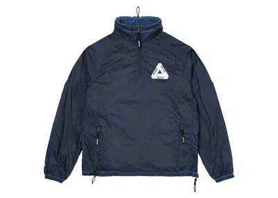 Pre-owned Palace Men's  Polar Grid Reverse Jacket In Navy Blue