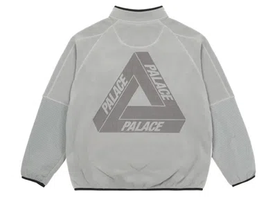 Pre-owned Palace Men's  Polartec 1/4 Zip Jacket In Grey In Gray