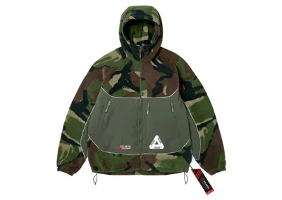 Pre-owned Palace Men's  Polartec 3m Hooded Jacket In Woodland Camo