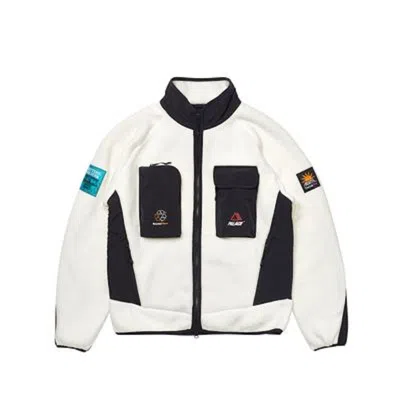 Pre-owned Palace Men's  Polartec Gogo Jacket In Ice In White