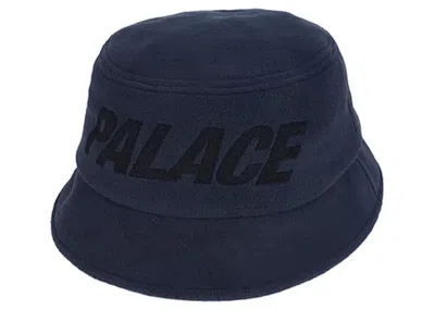Pre-owned Palace Men's  Polartec Lazer Bucket Hat In Navy Blue